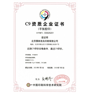 公司顺利通过C9资质认证